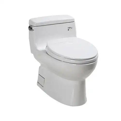 toto马桶家用陶瓷坐便器虹吸静音卫生间防臭连体普通坐便器