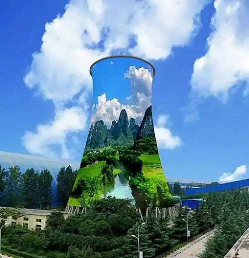 廉江烟囱美化公司的艺术让烟囱成为城市的新风景