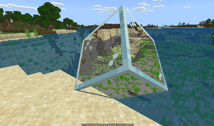 我的世界:教你透视海洋,只需三步,海底都能看得清清楚楚!