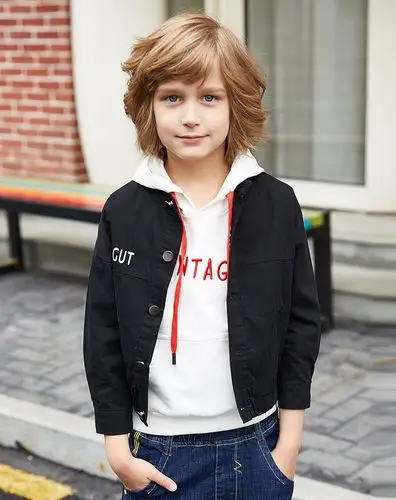 男女童童装潮童萌娃专场法国梦特娇 2018秋季新品 男童中大童立领字母