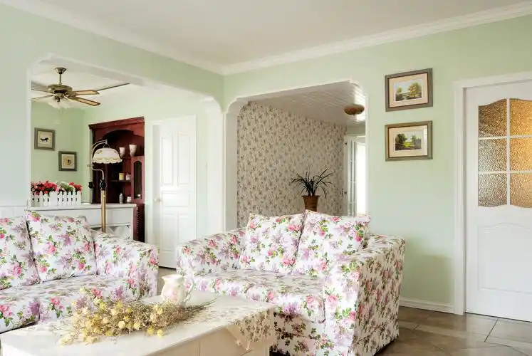 玉带花苑田园风格装修效果图