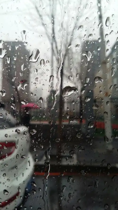 伤感落寞的下雨图片唯美雨滴壁纸图片