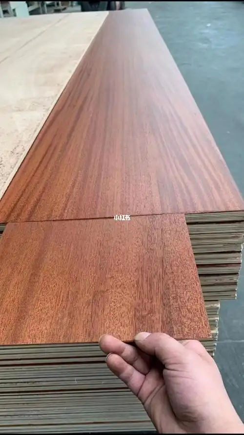 天然沙比利涂装木饰面板木皮板客户来样定制