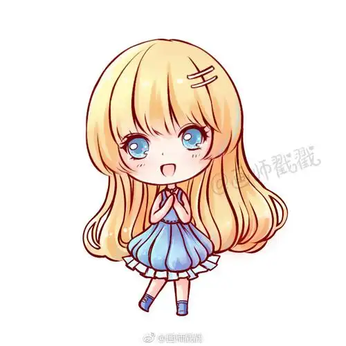 一个q版小女孩的步骤图