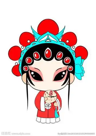 旦角脸谱简笔画 旦角脸谱简笔画大全