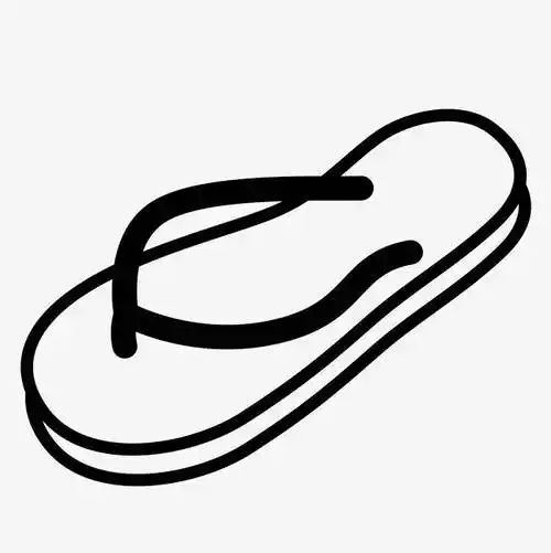 拖鞋简笔画 拖鞋简笔画图片彩色