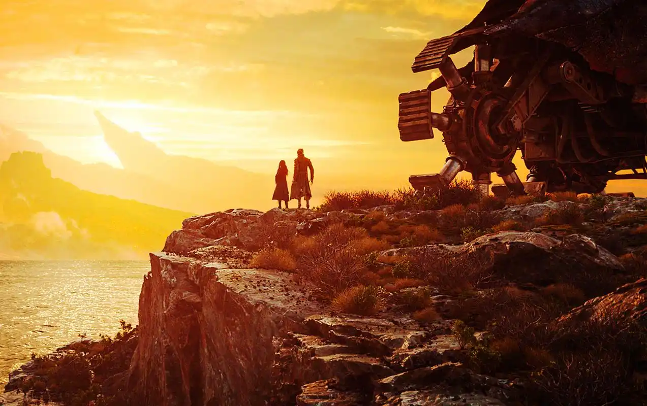 电影《掠夺城市》一组高清壁纸图,网友:神奇的未来世界