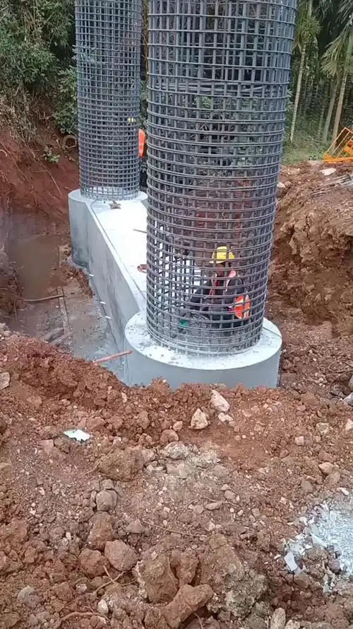 昨天下午打的地系梁,现在又可以打墩柱了,这真不是吹牛哈.