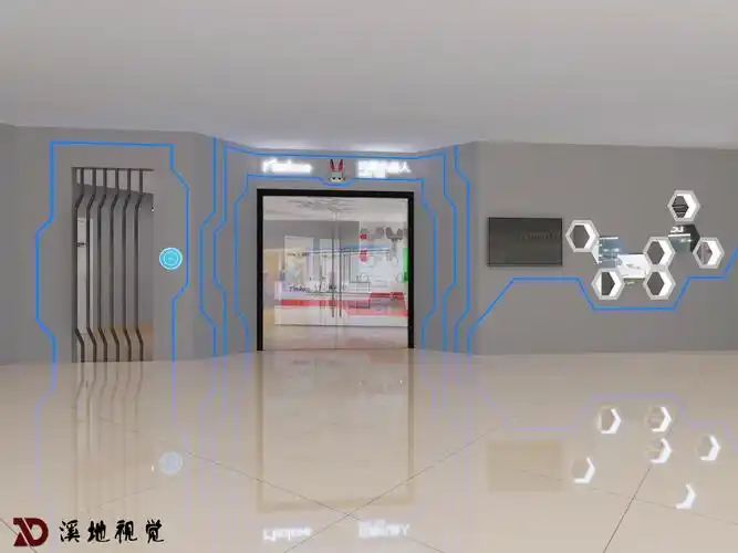 机器人培训展厅效果图_宣传推广_室内设计联盟 - powered by discuz!