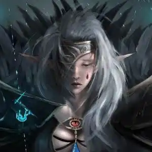 临摹 赫尔德 @wlop|romvg的地下城与勇士插画图片