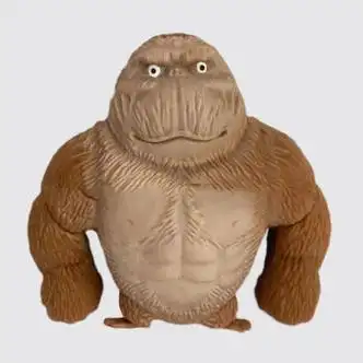 绿野客网红王总猩猩发泄大猩猩沙子玩具抖音款 棕色