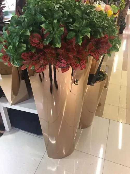 不锈钢花盆 户外室内道路花钵花器树槽