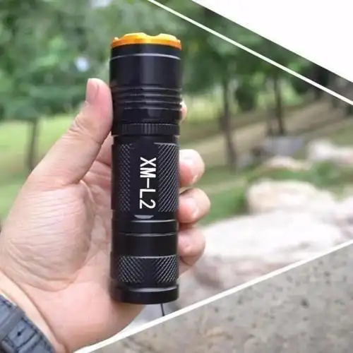 26650手电筒强光l2迷你变焦充电军户外骑行led远射超亮防水5000