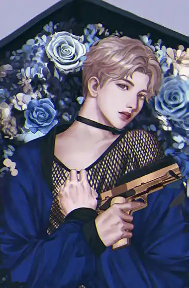 cr:竜时蔡徐坤手绘(绝美 蓝玫瑰)