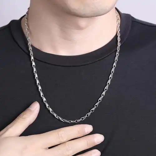 经典/时尚/大气pt950铂金男士项链/白金项链