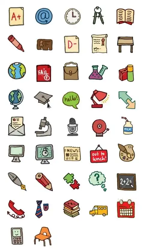 卡通教育图标图片素材_卡通教育图标设计模板大全【免费下载】_90设计