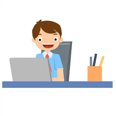 办公人员卡通工作人物商务人员职场员工png素材