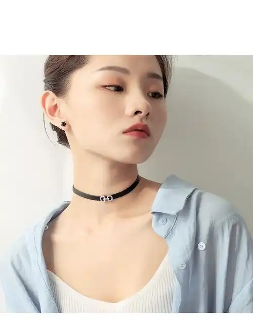 白金色品牌: 缔造千金 商品名称:缔造千金 新款chocker锁骨链女脖子