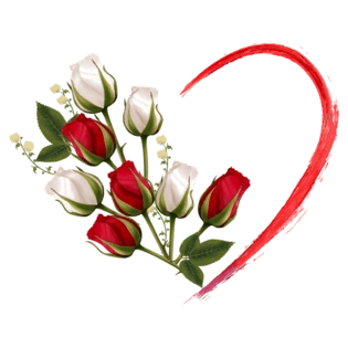 花爱心图片大全