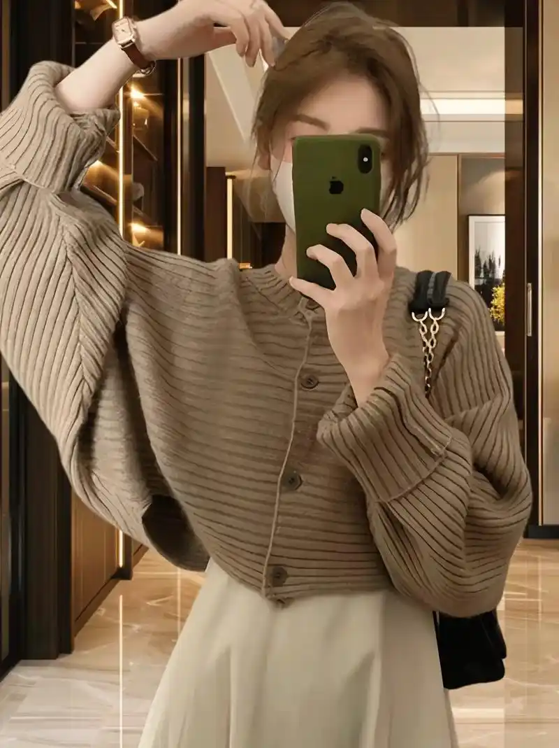 2024慵懒蝙蝠针织开衫来咯!