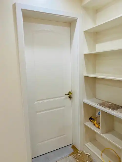 什木坊象牙白木门,跟我的奶油白墙布搭配起来太好看啦,喜欢喜欢##木门