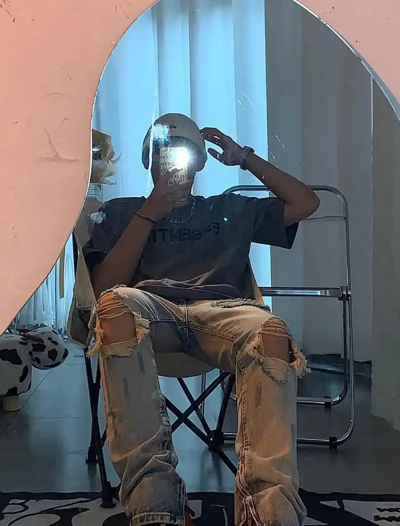 ootd |ins男生对镜自拍立马出片  男生的对镜自拍 - 抖音