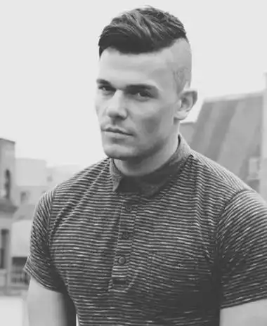 莫西干小背头 帅气的莫西干