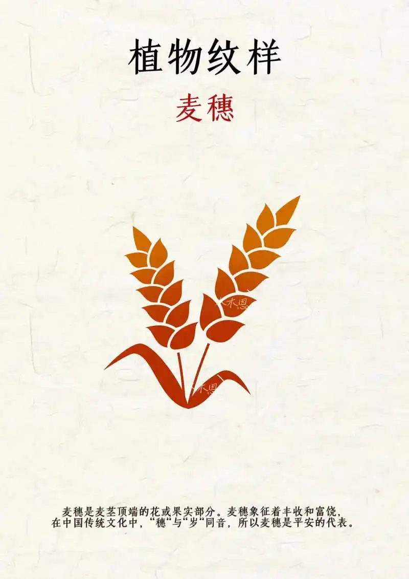 对于农民来说,麦穗还象征着五谷丰登和广大农民的辛勤劳动成果.