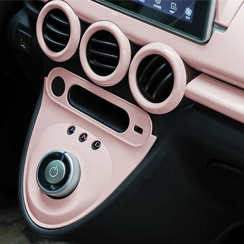 白桃粉长城欧拉r1黑猫专用方向盘仪表台扶手改装纹车内饰装饰贴片