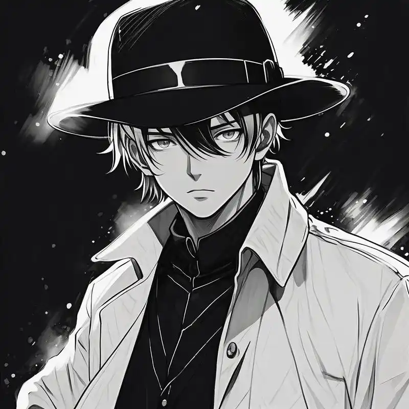 98酷炫男生黑白动漫头像98