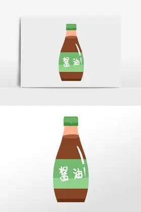 美味调味品酱油插画