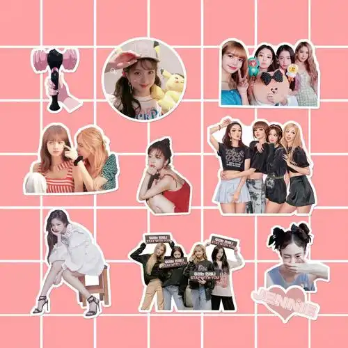 blackpink手帐贴纸lisa金智妮jennie金智秀周边手机电脑贴画 jennie