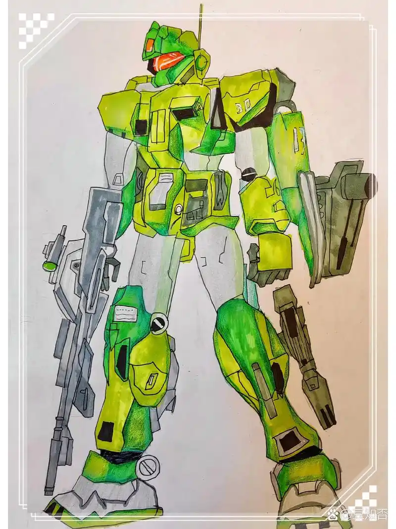 三年级小帅哥画的机器人