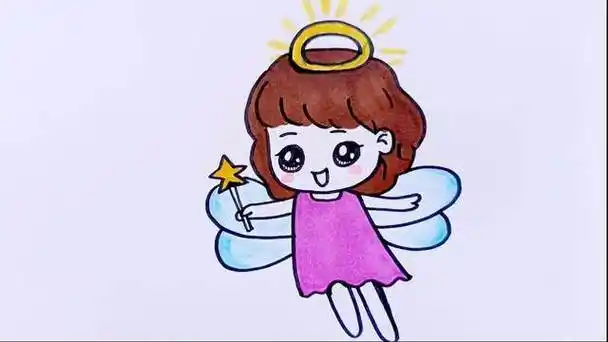天使简笔画 天使简笔画少女