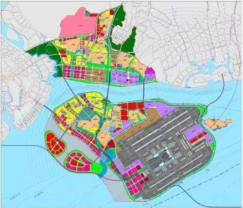翔安机场航空城规划示意图