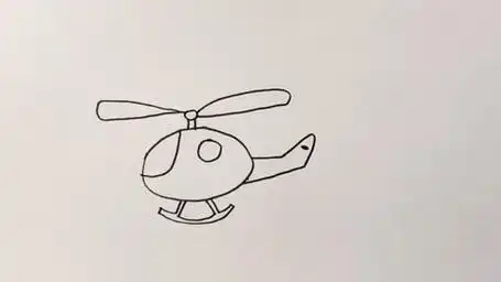 每日一画_儿童简笔画《飞机》