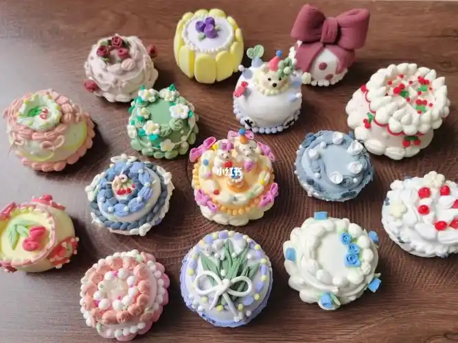 练习#粘土  #超轻粘土手工  #粘土蛋糕