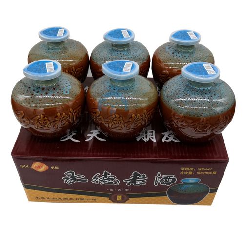 茗仟承德老酒38度白酒整箱 精品坛6瓶浓香型特产价送礼聚会如意 聚会