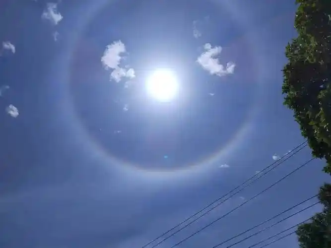 有图有真相!_太阳_日晕_冰晶