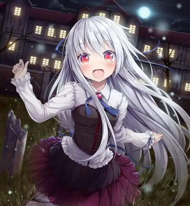 来自二次元的白发少女,一个有意义的礼物送给心仪的人.