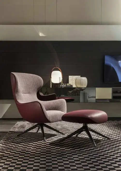 意大利poliform单人沙发沙发凳台灯