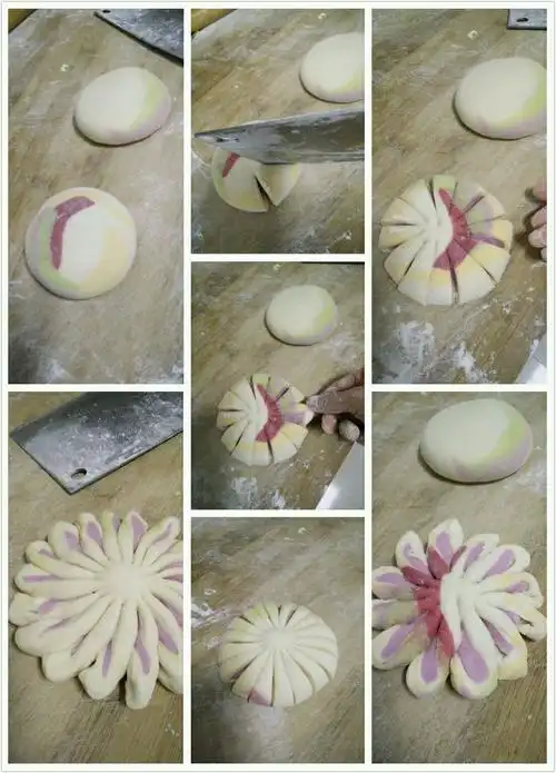 南瓜紫薯花样馒头的用料