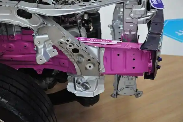 纵梁后面,是位于车厢地板处的多根梁.