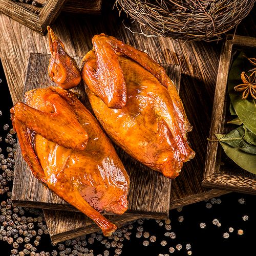 乳鸽皇嘉脆皮4只装爆生鲜卤鸽半成品调理熟食乳鸽