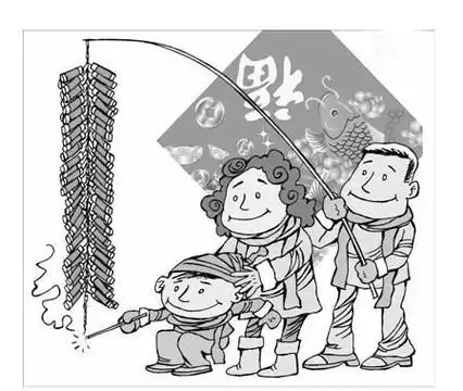 过年放鞭炮物品简笔画步骤图片大全儿童画鞭炮爆竹鞭炮爆竹简笔画春节