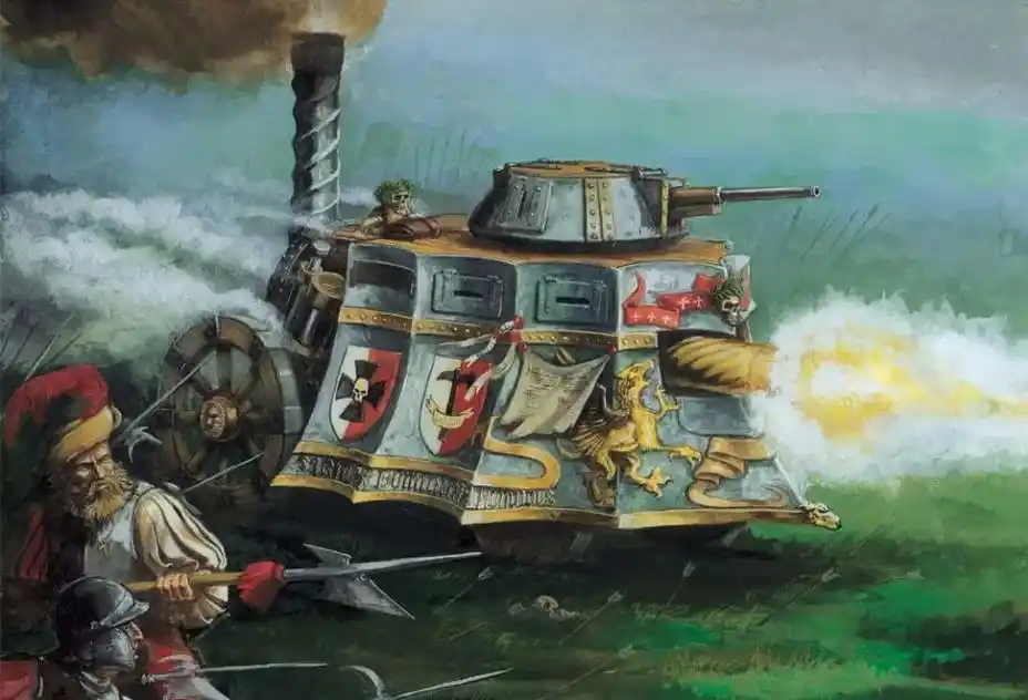 人类的钢铁造物—蒸汽坦克.#战锤#中古战锤#蒸汽朋克#维多利 - 抖音