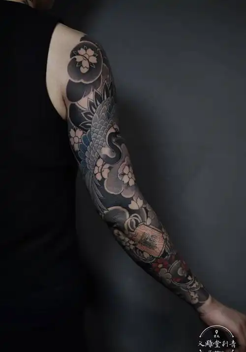 花臂纹身纹身图片_手臂老传统重庆纹身图案(4)_重庆市纹身店-义雕堂