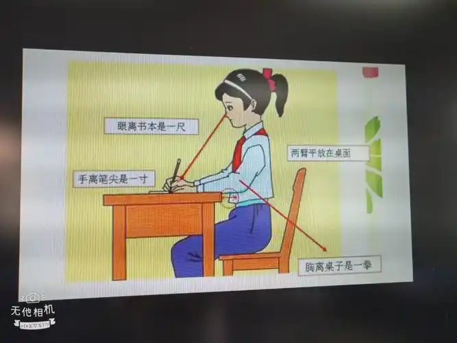 今天学习坐姿,握笔及写字姿势