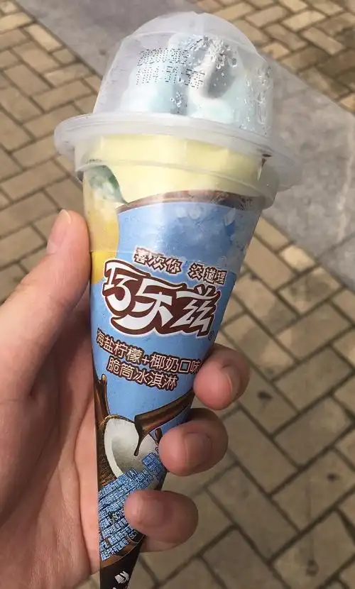 巧乐兹海盐柠檬椰奶脆筒不ok