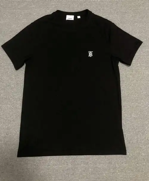 经典巴宝莉tb字母圆领休闲男女t恤刺绣小logo棉质短袖burberry